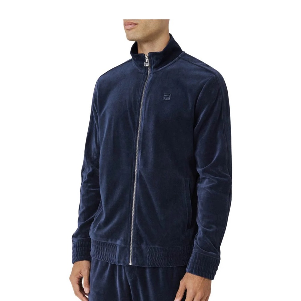 Fila velour Tracksuit size - 4XL Navy Blue (2 pieces set)